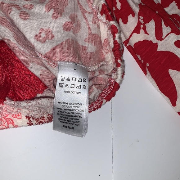 Rachel Zoe Boho Mixed Print Top with Statement Sleeves - Women’s Size Medium - Picture 7 of 7